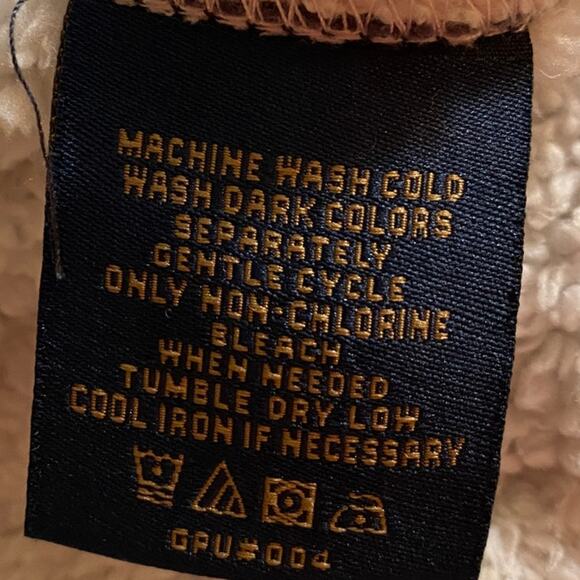 Freedom Foundry Brown&Cream Flannel Plaid  Shacket Sherpa Lined XL Warm Cozy - Picture 5 of 6